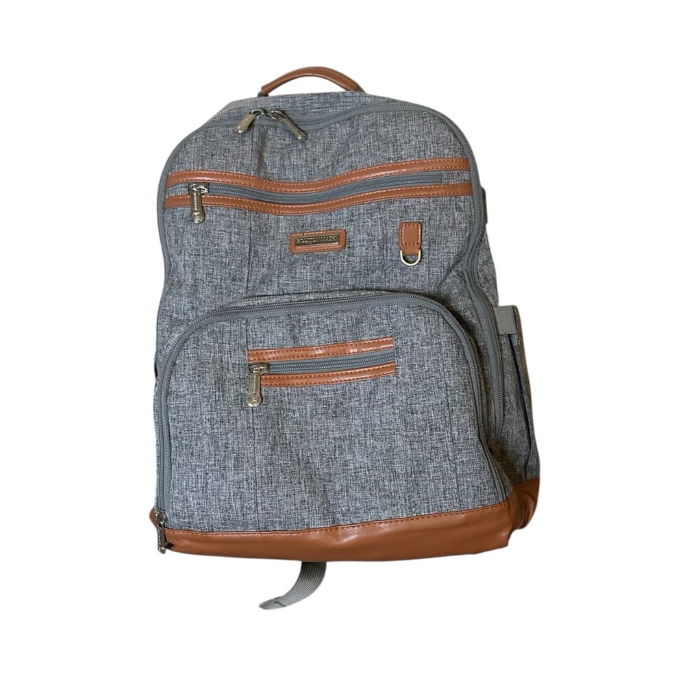 Stylish Gray and Tan Baby Bag